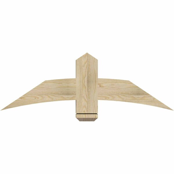 Ekena Millwork Bellingham Rough Sawn Timber Gable Bracket, Douglas Fir, 48"W x 16"H x 4"D x 6"F, 8/12 Pitch GBW048X16X0406BEL00RDF - main